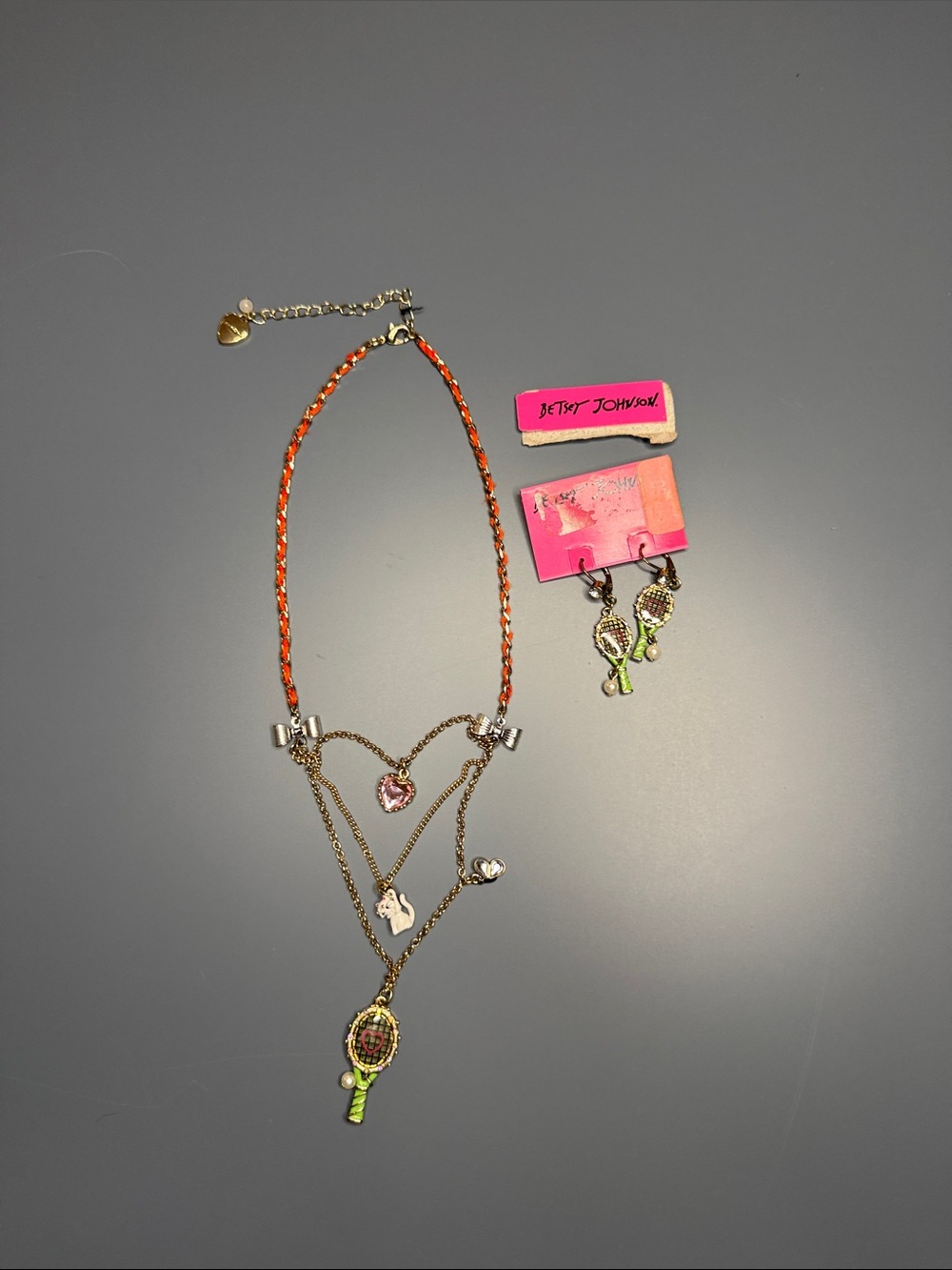 Betsey Johnson Necklace & Earrings